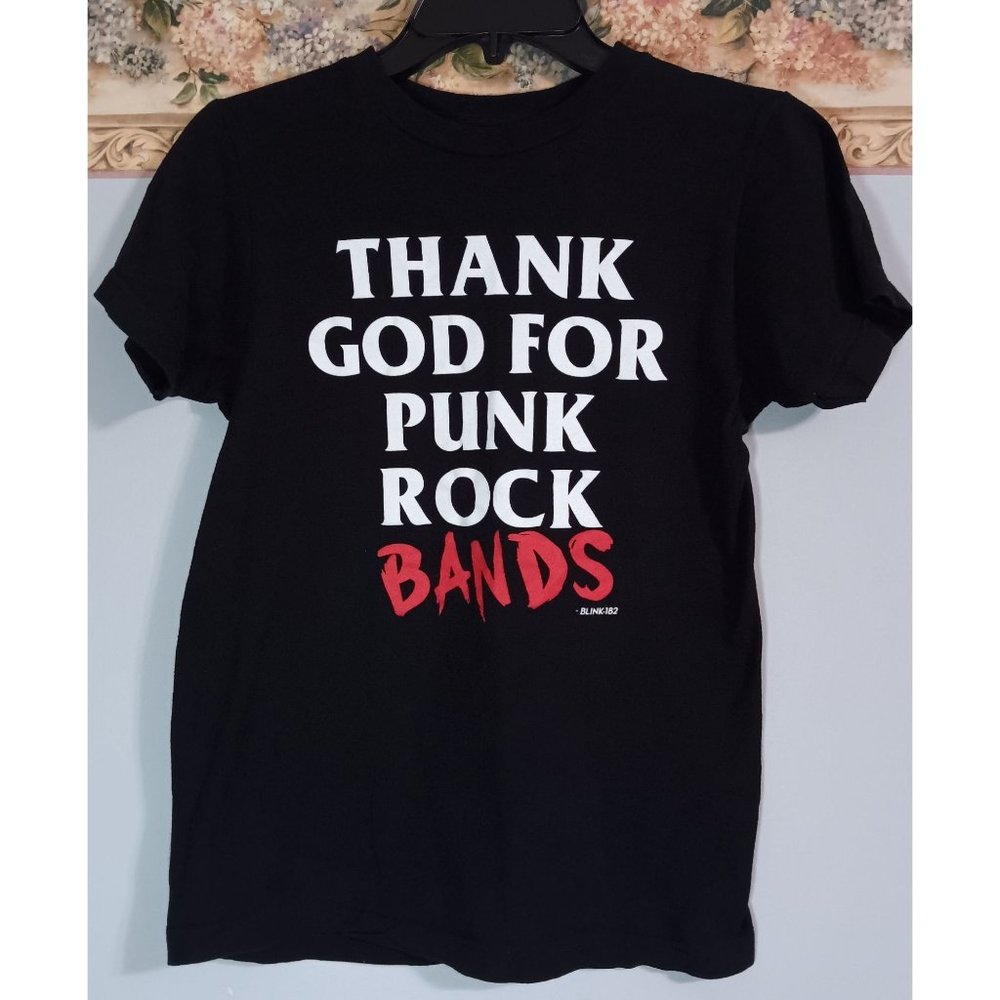 Famous Blink 182 XS Black Punk Rock Band Casual Event T-Shirt Top